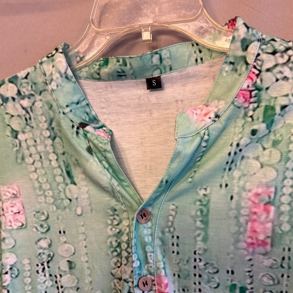❤️Chic Mint Green Button Down Shirt - Picture 3 of 8